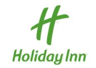 Holiday Inn logo in green text.